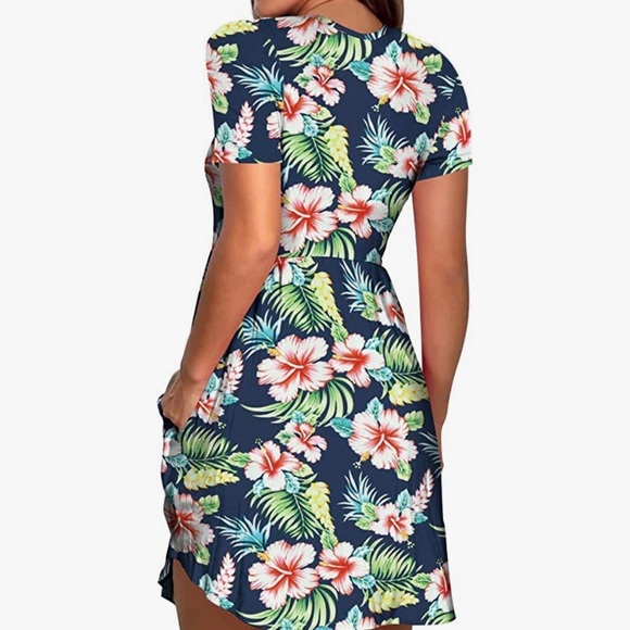 NWOT - Never worn Nova In Sky Floral Blue Dress Size L - Picture 2 of 6